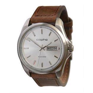 Copha Grand-Duke hvid med sølv visere herre ur, 21SSDB24